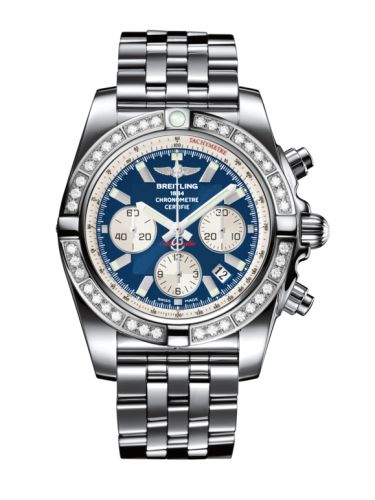 Breitling Chronomat 44 Paslanmaz Çelik / Elmas / Metallica Mavi / Bilezik, referans AB011053.C788.375A