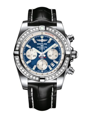 Breitling Chronomat 44 Paslanmaz Çelik / Elmas / Metallica Mavi / Croco, referans AB011053.C788.743P