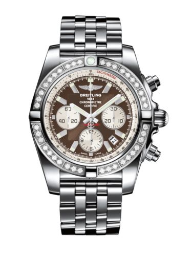 Breitling Chronomat 44 Paslanmaz Çelik / Elmas / Metallica Kahverengi / Bilezik, referans AB011053.Q575.375A
