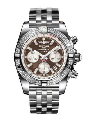 Breitling Chronomat 44 Paslanmaz Çelik / Elmas / Metallica Kahverengi / Bilezik, referans AB0110AA.Q575.375A