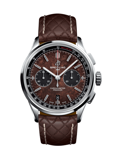 Breitling Premier B01 Chronograph 42 Bentley Centenary Paslanmaz Çelik / Wood / Calf / Folding, referans AB01181A1Q1X1