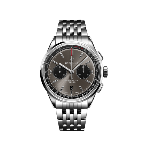 Breitling Premier B01 Chronograph 42 Paslanmaz Çelik / Anthracite / Bilezik, referans AB0118221B1A1