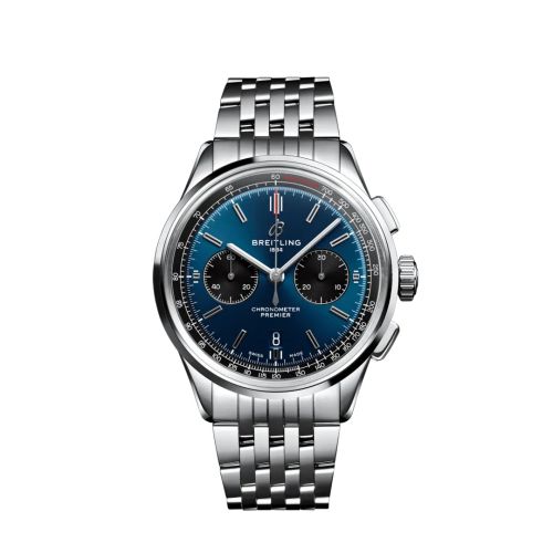 Breitling Premier B01 Chronograph 42 Paslanmaz Çelik / Mavi / Bilezik, referans AB0118221C1A1