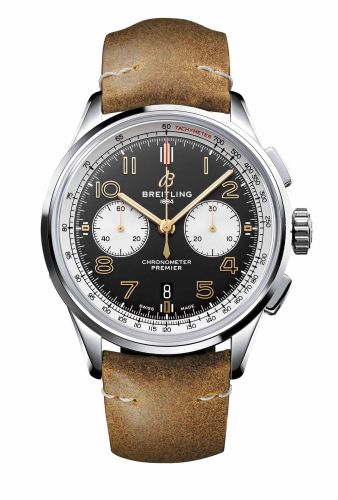 Breitling Premier B01 Chronograph 42 Paslanmaz Çelik / Norton Edition  / Nubuck / Pin, referans AB0118A21B1X2