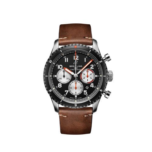 Aviator 8 B01 Chronograph 43 Paslanmaz Çelik / Mosquito / Calf / Folding