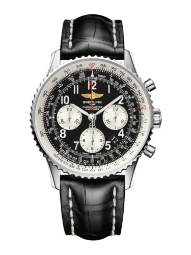 Breitling Navitimer 01 43 Stainless Steel / Black Arabic / Croco, reference AB012012.BB02.743P