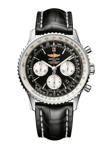 Breitling Navitimer 01 43 Stainless Steel / Black / Alligator / Pin, reference AB012012/BB01/743P/A20BA.1