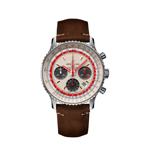 Breitling Navitimer 1 B01 Chronograph 43 Stainless Steel / Airline Editions TWA / Calf / Pin, reference AB01219A1G1X1
