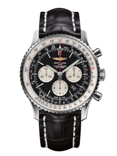 Breitling Navitimer 01 46 Stainless Steel / Black / Croco / Pin, reference AB012721/BD09/760P/A20BA.1