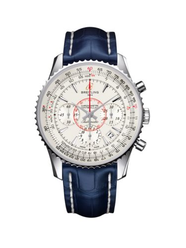Breitling Montbrillant 01 Paslanmaz Çelik / Mercury Gümüş / Croco 40mm, referans AB013012.G709.718P