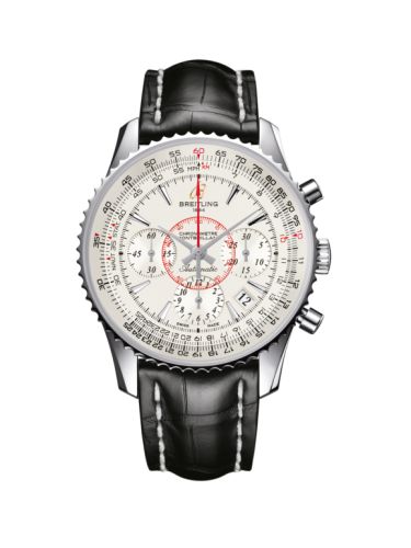 Montbrillant 01 Paslanmaz Çelik / Mercury Gümüş / Croco 40 mm