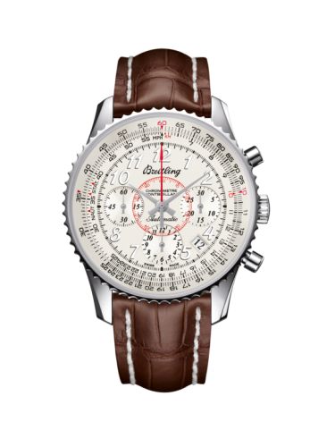 Montbrillant 01 Paslanmaz Çelik / Mercury Gümüş / Croco 40 mm