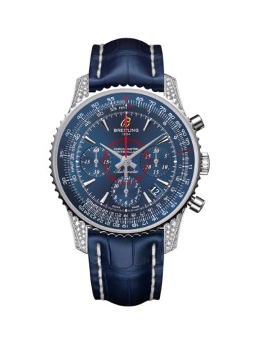 Breitling Montbrillant 01 Paslanmaz Çelik / Elmasworks / Aurora Mavi / Croco 40mm, referans AB013067|C894|718P