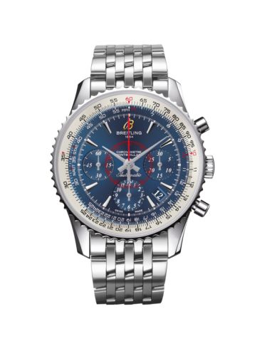 Breitling Montbrillant 01 Paslanmaz Çelik / Aurora Mavi / Bilezik / Limited Edition 40mm, referans AB0130C5.C894.448A