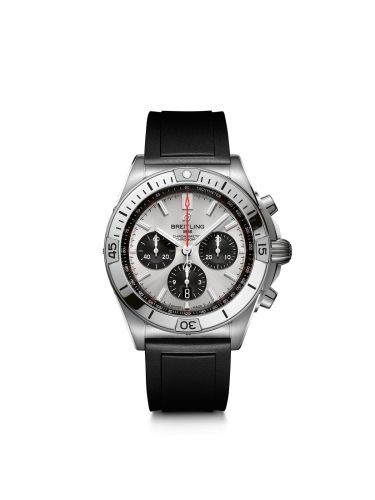 Breitling Chronomat B01 42 Paslanmaz Çelik / Gümüş / Kauçuk / China, referans AB0134101G1S1
