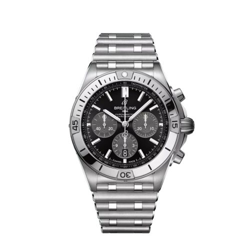 Breitling Chronomat B01 42 Paslanmaz Çelik / Siyah / UK, referans AB01341B1B1A1