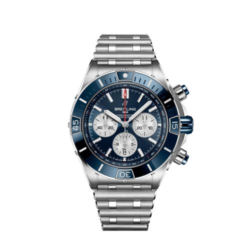 Breitling Super Chronomat B01 44 Paslanmaz Çelik / Mavi / Rouleaux, referans AB0136161C1A1