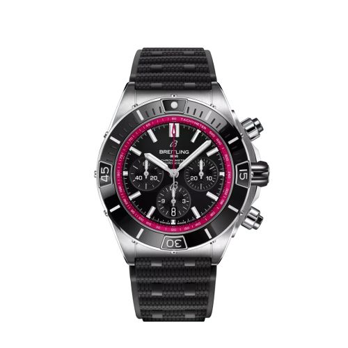 Super Chronomat B01 44 Paslanmaz Çelik / Siyah / Year of the Dragon