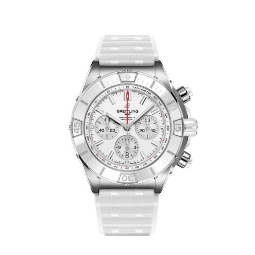 Breitling Super Chronomat B01 44 Paslanmaz Çelik / Beyaz / Japan, referans AB0136A71A1S1