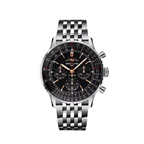 Breitling Navitimer  B01 Chronograph 43 Stainless Steel / Black / Boutique Edition, reference AB01381C1B1A1