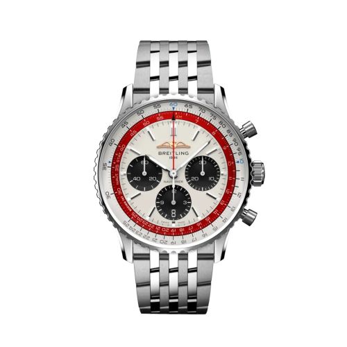 Breitling Navitimer  B01 Chronograph 43 Stainless Steel / Boeing 747 / Bracelet, reference AB01383B1G1A1