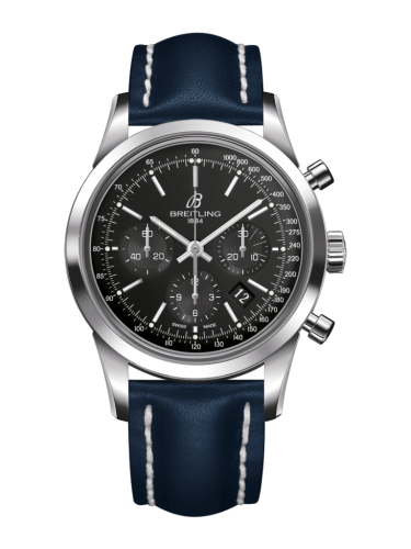 Breitling Transocean Chronograph Paslanmaz Çelik / Siyah / Calf / Pin 43mm, referans AB015212/BA99/105X/A20BA.1