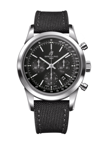 Breitling Transocean Chronograph Paslanmaz Çelik / Siyah / Military / Pin 43mm, referans AB015212/BA99/109W/A20BA.1