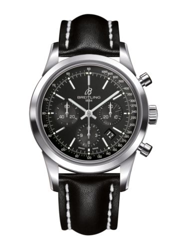 Breitling Transocean Chronograph Paslanmaz Çelik / Siyah / Calf / Pin 43mm, referans AB015212/BA99/435X/A20BA.1