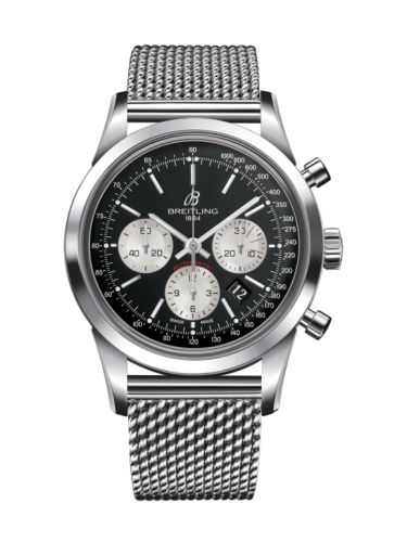 Breitling Transocean Chronograph Paslanmaz Çelik / Reverse Panda / Bilezik 43mm, referans AB015212/BF26/154A