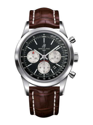 Breitling Transocean Chronograph Paslanmaz Çelik / Reverse Panda / Croco / Pin 43mm, referans AB015212/BF26/739P/A20BA.1
