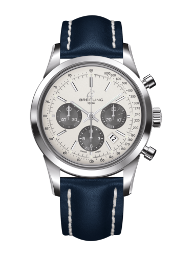 Breitling Transocean Chronograph Paslanmaz Çelik / Panda / Calf / Pin 43mm, referans AB015212/G724/105X/A20BA.1