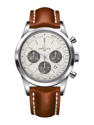 Breitling Transocean Chronograph Paslanmaz Çelik / Panda / Calf / Pin 43mm, referans AB015212/G724/433X/A20BA.1