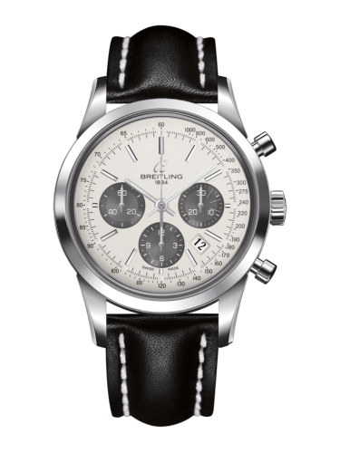 Breitling Transocean Chronograph Paslanmaz Çelik / Panda / Calf / Folding 43mm, referans AB015212/G724/436X/A20D.1