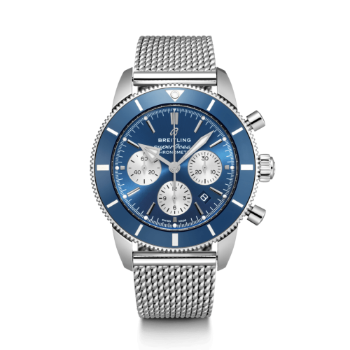 Breitling Superocean Heritage II B01 Chronograph 44 Paslanmaz Çelik / Mavi / Bilezik, referans AB0162161C1A1