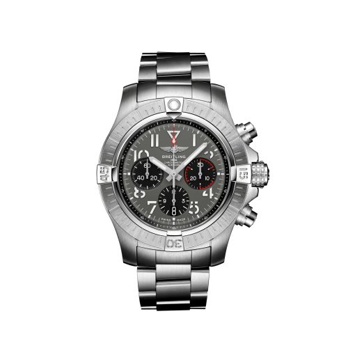 Breitling Avenger B01 Chronograph 45 Stainless Steel / Anthracite / Bracelet, reference AB01821A1B1A1