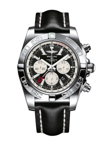Breitling Chronomat 47 GMT Paslanmaz Çelik / Onyx Siyah / Calf, referans AB041012.BA69.441X