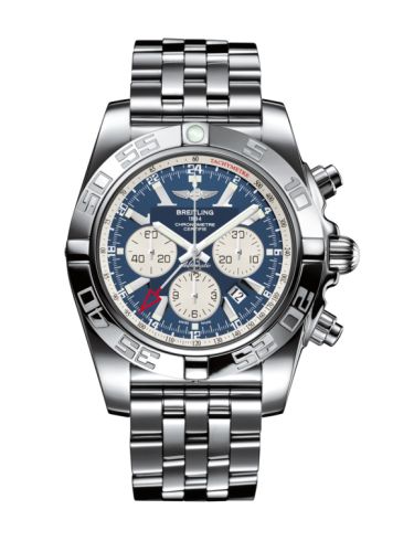 Breitling Chronomat 47 GMT Paslanmaz Çelik / Metallica Mavi /, referans AB041012.C834.383A