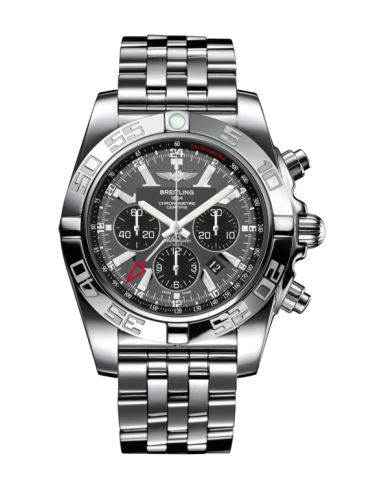 Breitling Chronomat 47 GMT Paslanmaz Çelik / Siyaheye Gray / Bilezik, referans AB041012.F556.383A