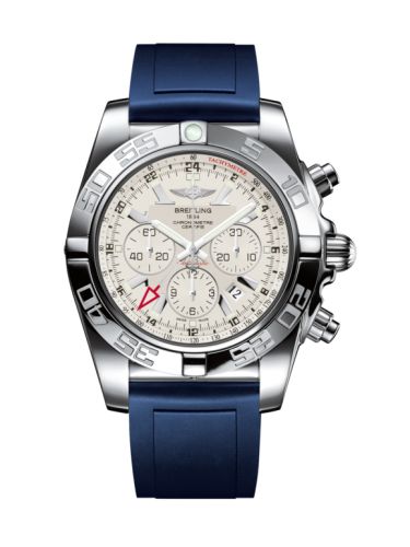 Breitling Chronomat 47 GMT Paslanmaz Çelik / Sierra Gümüş / Kauçuk, referans AB041012.G719.139S