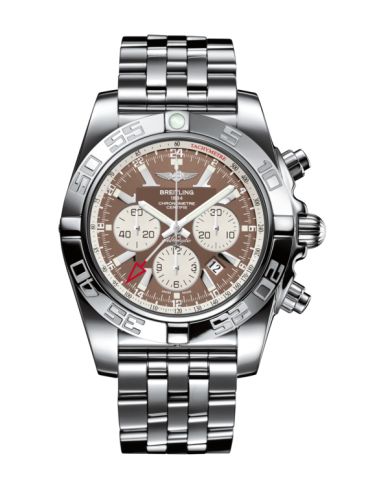 Breitling Chronomat 47 GMT Paslanmaz Çelik / Metallica Kahverengi /  Bilezik, referans AB041012.Q586.383A