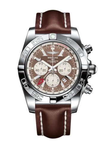 Breitling Chronomat 47 GMT Paslanmaz Çelik / Metallica Kahverengi /  Calf, referans AB041012.Q586.443X