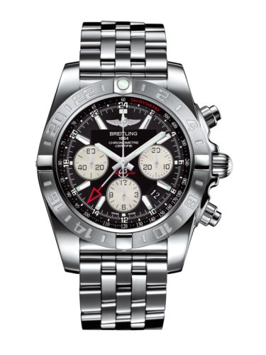 Breitling Chronomat 44 GMT Paslanmaz Çelik / Onyx Siyah / Bilezik, referans AB042011.BB56.375A