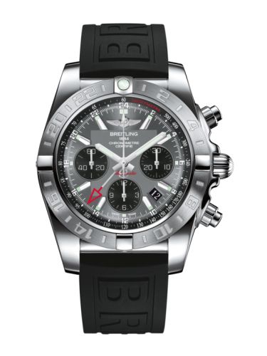 Breitling Chronomat 44 GMT Paslanmaz Çelik / Siyaheye Gri / Kauçuk, referans AB042011.F561.152S