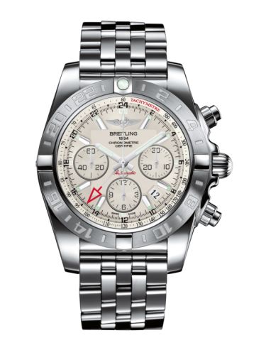 Breitling Chronomat 44 GMT Paslanmaz Çelik / Sierra Gümüş / Bilezik, referans AB042011.G745.375A
