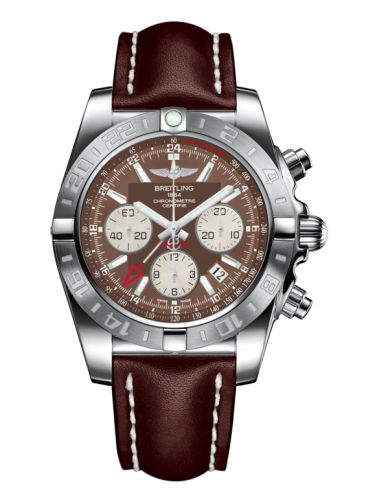 Breitling Chronomat 44 GMT Paslanmaz Çelik / Metallica Kahverengi / Calf, referans AB042011.Q589.437X