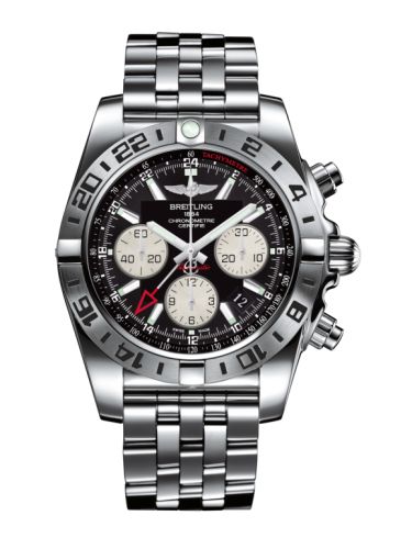 Breitling Chronomat 44 GMT Paslanmaz Çelik / Onyx Siyah / Bilezik, referans AB0420B9.BB56.375A