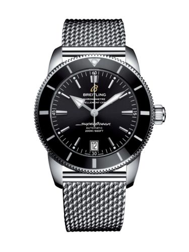 Breitling Superocean Heritage II 42 Paslanmaz Çelik / Siyah / Siyah / Bilezik, referans AB2010121B1A1