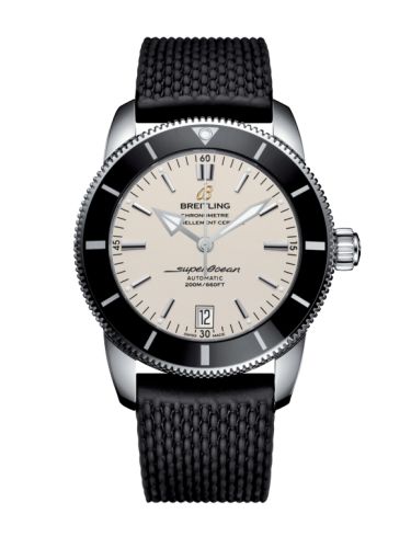 Breitling Superocean Heritage II 42 Paslanmaz Çelik / Siyah / Gümüş / Kauçuk / Pin, referans AB201012/G827/278S/A20S.1