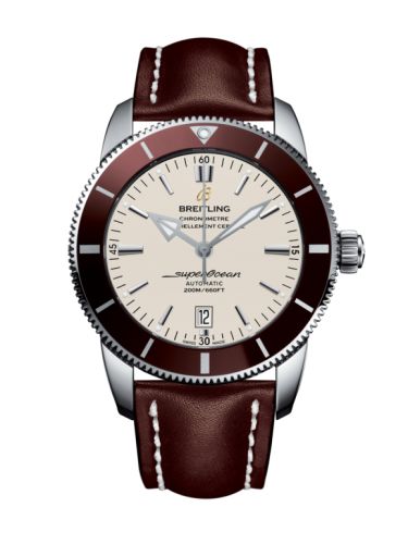 Breitling Superocean Heritage II 46 Paslanmaz Çelik / Bronze / Gümüş / Calf / Pin, referans AB202033/G828/443X/A20BA.1