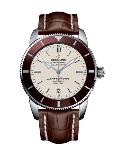 Breitling Superocean Heritage II 46 Paslanmaz Çelik / Bronze / Gümüş / Croco / Pin, referans AB202033/G828/756P/A20BA.1